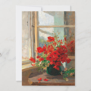 Poppies by the Window Olga Wisinger-Florian