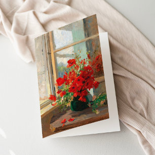 Poppies by the Window Olga Wisinger-Florian Card
