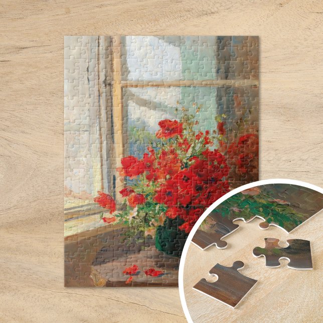 Poppies by the Window | Olga Wisinger-Florian Jigsaw Puzzle (Creator Uploaded)