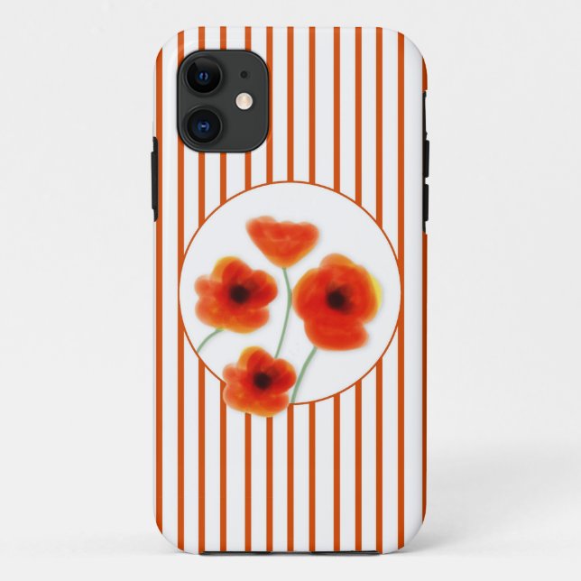Poppies Case-Mate iPhone Case (Back)