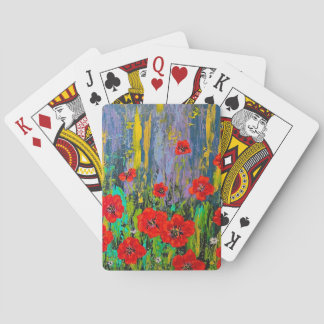 Poppies Classic Playing Cards