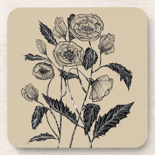 Poppies Coaster (Front)