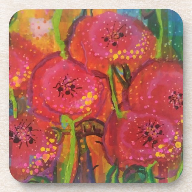 Poppies Coaster (Front)