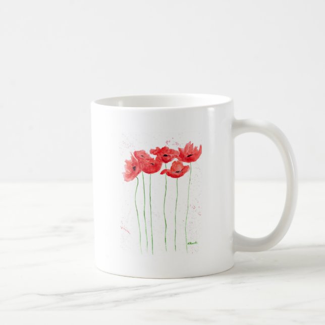 Poppies Coffee Mug (Right)