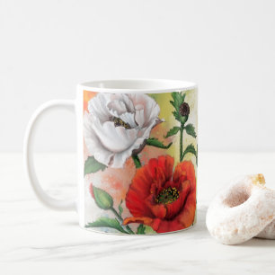 Poppies Coffee Mug Poppy Flowers