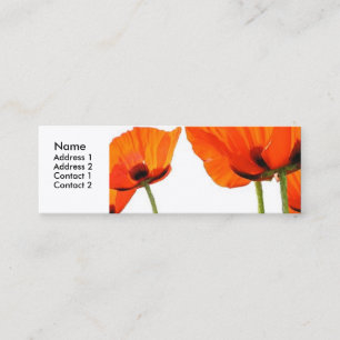 Poppies Customisable Profile Card