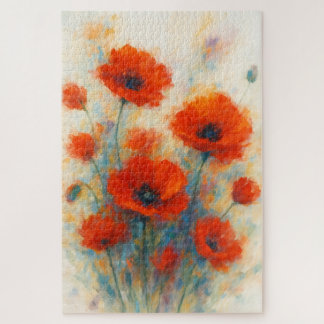 Poppies Dancing in the Breeze of Dreams Jigsaw Puzzle