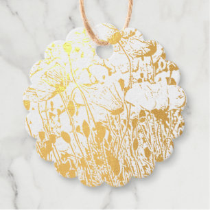 Poppies Favour Tags