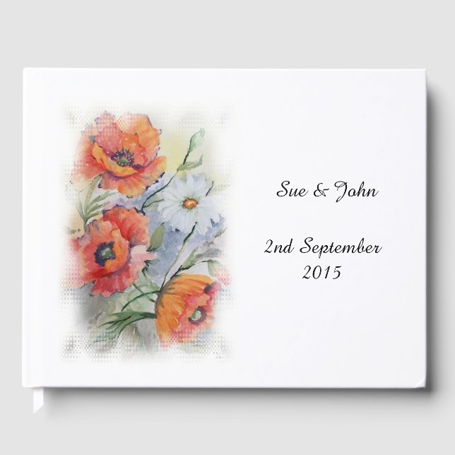 Poppies Guest Book (Front)