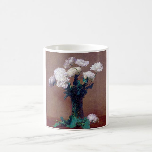 Poppies, Henri Fantin-Latour Coffee Mug (Center)