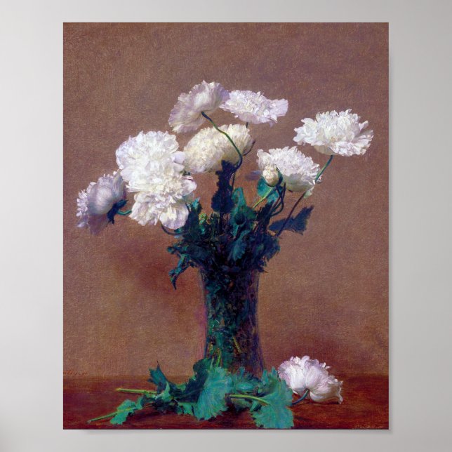Poppies, Henri Fantin-Latour Poster (Front)