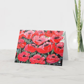 Poppies Holiday Card