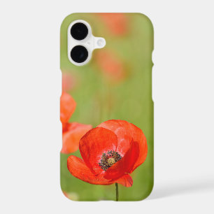 Poppies in a poppy field phone case