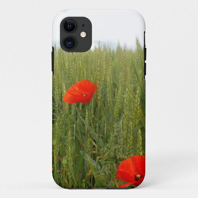 Poppies in a Wheat Field iPhone SE+5/5S Case (Back)