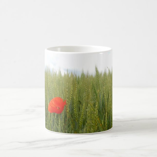 Poppies in a Wheat Field  Mug (Center)