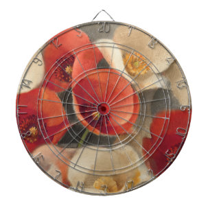 Poppies in Full Bloom Dartboard