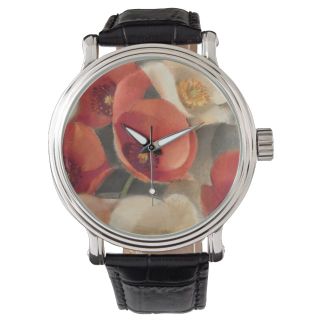Poppies in Full Bloom Watch (Front)