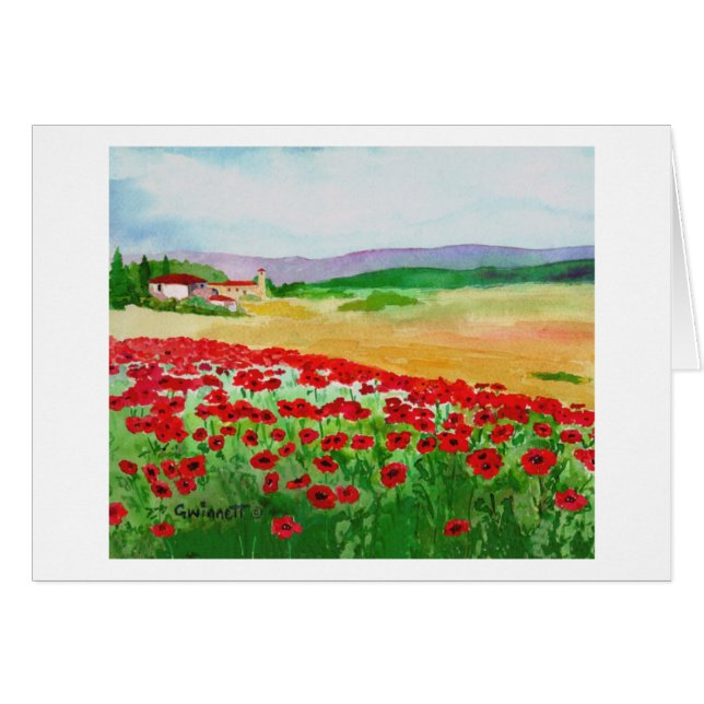 Poppies In Tuscany (Front Horizontal)