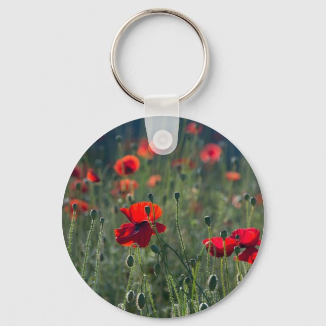 Poppies Key Ring (Front)