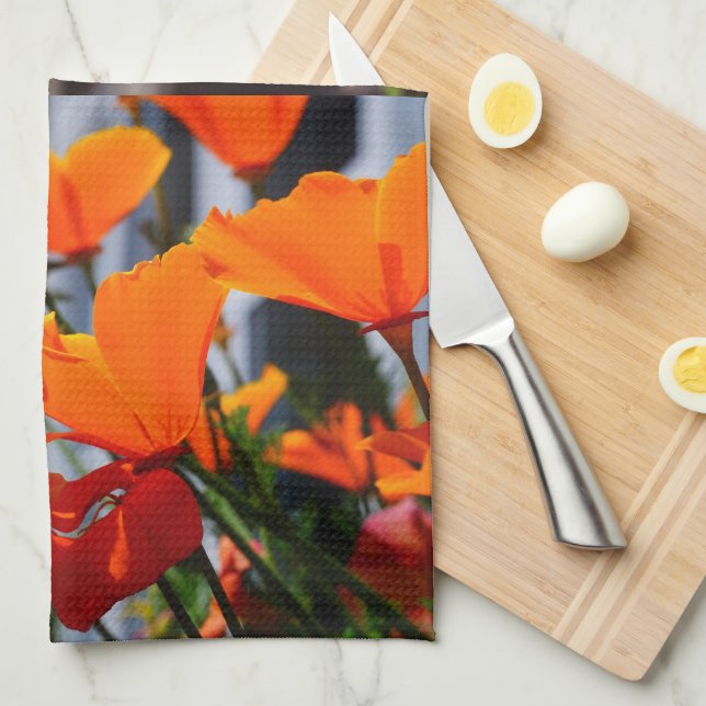 Poppies! Kitchen Towel (Quarter Fold)