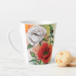 Poppies Latte Mug