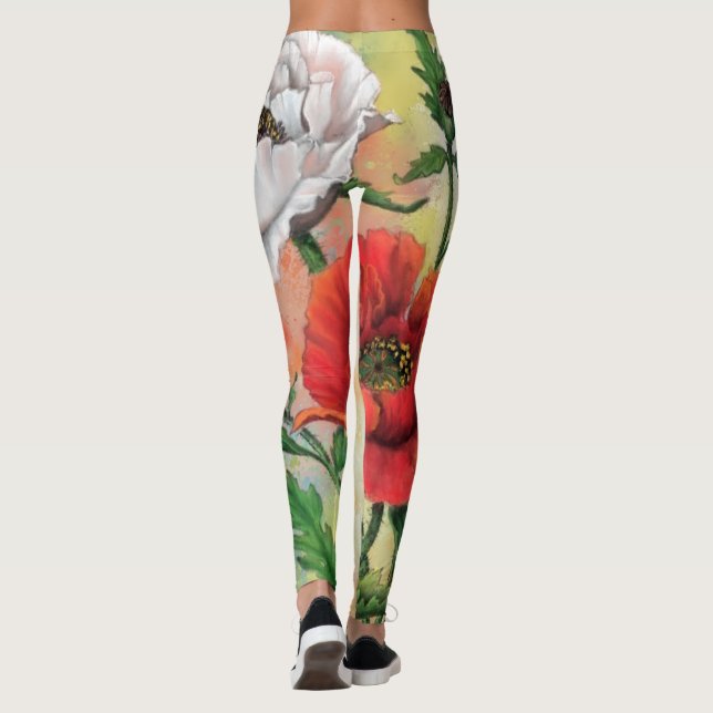 Poppies Leggings (Back)