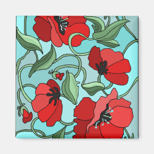 Poppies Magnet