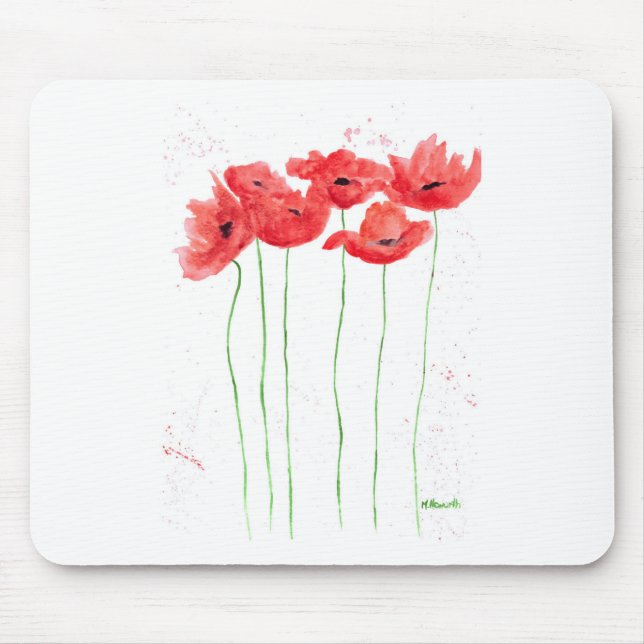 Poppies Mouse Pad (Front)