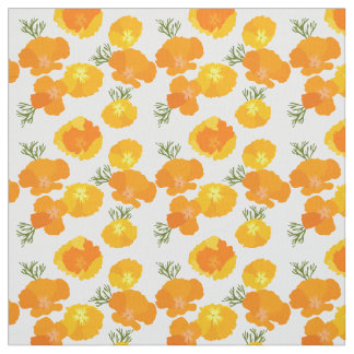 Poppies Pattern Fabric. Fabric