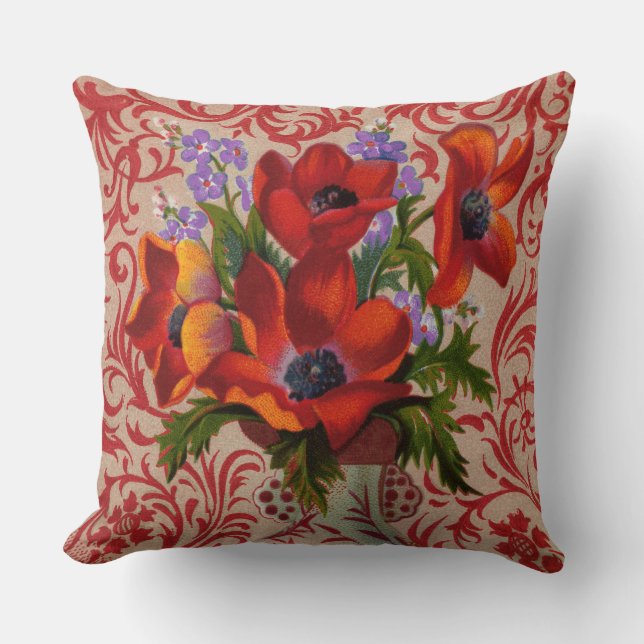 Poppies Pillow (Front)
