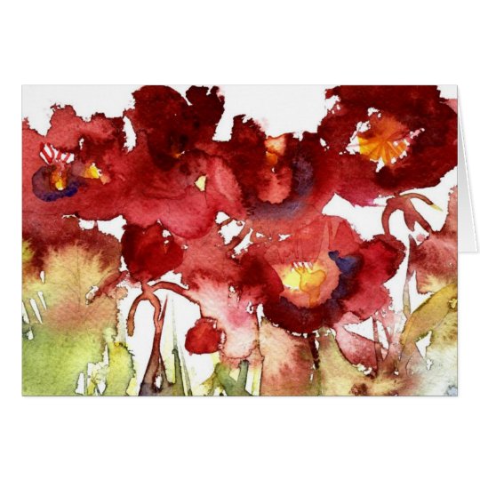 poppies, poppies, poppies card