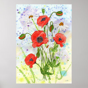 'Poppies' Poster