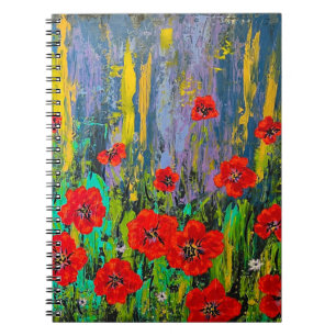 Poppies Spiral Photo Notebook