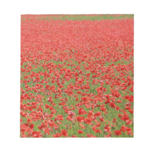 Poppies - thousands! notepad