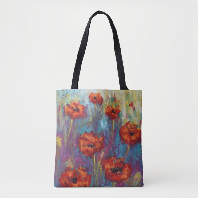 Poppies Tote Bag (Front)