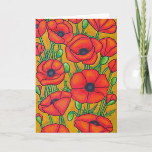 Poppies Under the Tuscan Sun Greeting Card