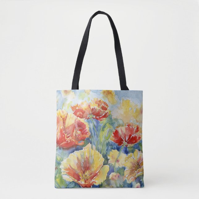 "Poppies VII" Tote Bag (Front)