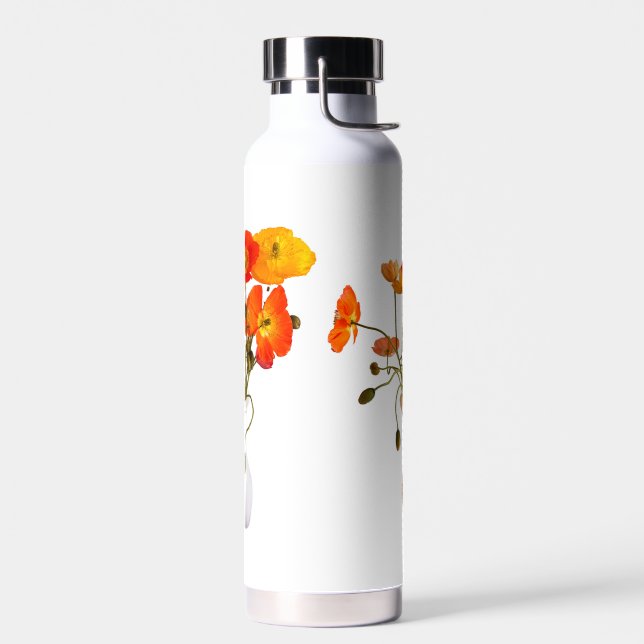 Poppies Water Bottle (Left)