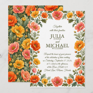 Poppies Wedding Invitation