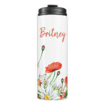 Poppies, Wildflowers, and Butterflies Floral