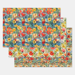 Poppies wrapping paper