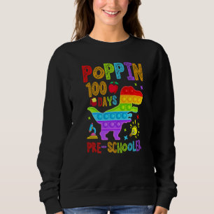 Poppin 100 Days Preschool Nursery School Dino T-Re Sweatshirt