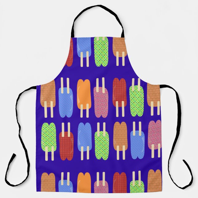 Poppin Frozen Pops Cute Frosty Treats Apron (Front)