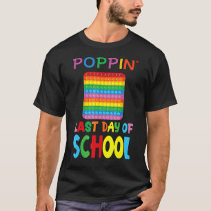Poppin' Last Day Of School  Cute Hello Summer Stud T-Shirt