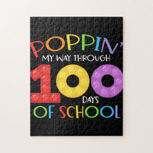 Poppin my way through 100 days of school jigsaw puzzle