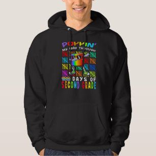 Poppin My Way Through 100 Days Of Second Grade 100 Hoodie