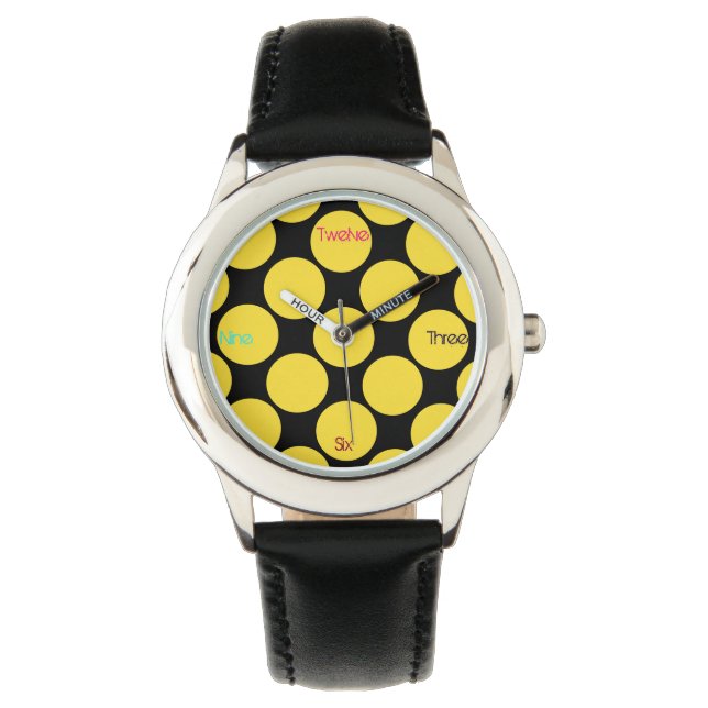 Poppin' Polka Dots Delight Watch (Front)