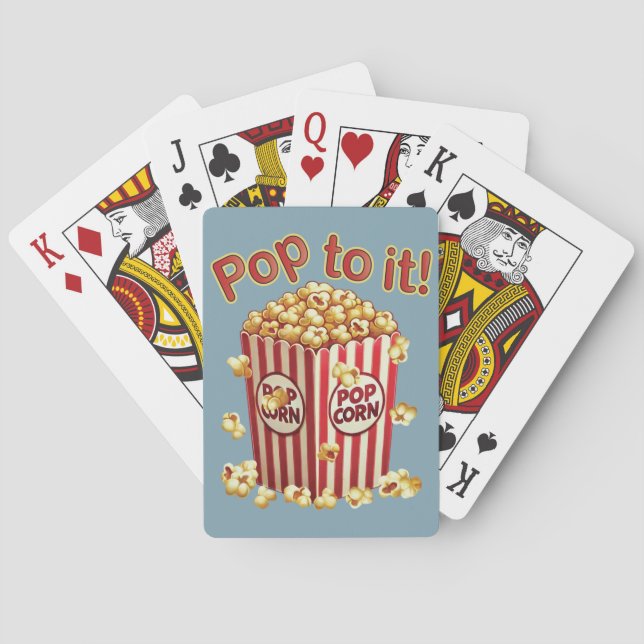 Poppin' with Style - "Pop to it!" Playing Cards (Back)