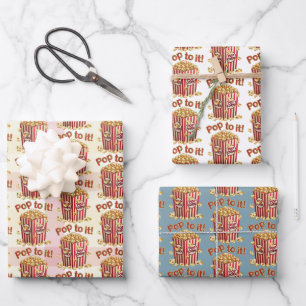 Poppin' with Style - "Pop to it!" Wrapping Paper Sheet