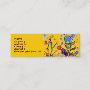 Popping Blue Flower Profile Card